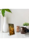 Car Desk/Table Top Lord Krishna And Arjuna. Acrylic L-Style Photo Stand - 2.5x3.5 Inches, Compact And Stylish Spiritual Display (F6679)
