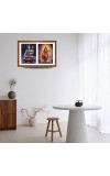 Lord shiva and durga maa Photo Frame - 13x17Inches - Spiritual Artwork for Home Decor, Puja Room and Office Decoration