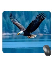 Customized Cute Bird Picture Sublimation Mouse Pad | 8 X 7.5 Inch | Smooth Cloth Surface | Non-Slip Rubber Base | Personalized Mousepad for Laptop & Desktop (F17443)
