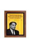 Shree Ratan Naval Tata & Famous Quote Brown Frame, 18x22InchesInspirational Wall Art for Office, Home DecorIdeal Spiritual Gift