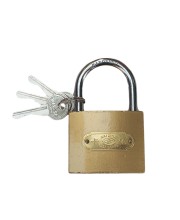 Brass Square Lock (KAIZING) with 3 Keys, Durable and Secure Lock for Home, Office, and Outdoor Use