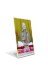 Car Desk/Table Top Shri Ramkrishna Acrylic L-Style Photo Stand - 2.5x3.5 Inches, Compact And Stylish Spiritual Display (F6729)