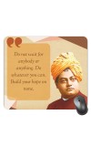 Customized Swami Vivekanda Quotes Picture Sublimation Mouse Pad | 8 X 7.5 Inch | Smooth Cloth Surface | Non-Slip Rubber Base | Personalized Mousepad for Laptop & Desktop (F17046)