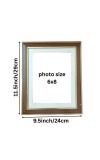 Premium Wooden Photo Frame with Golden Border | Classic Wall & Tabletop Display Frame for Home & Office Décor | Suitable for Certificates, Photos & Artwork (Brown & Golden)