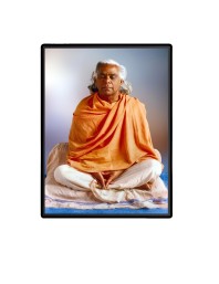 Swami Vishnudevananda Laminated Photo (7x9 Inches Without glass) Divine Blessings for Table and Walls,Home & Office and Temple Decoration