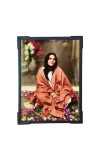 HiTechMart Ma Anandamayi Devi Photo Frame – Wooden Laminated Spiritual Frame for Home & Office | Hindu God Picture Frame – Divine Meditation Decor Gift (5x7Inch)