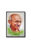 Mahatma Gandhi Laminated Photo - 5x7 Inches, Divine Blessings for Home & Office and Temple Decoration