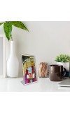 Car Desk/Table Top Shirdi Sai Baba Acrylic L-Style Photo Stand - 2.5x3.5 Inches, Compact And Stylish Spiritual Display (F6690)