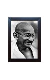 Hitech Mahatma Gandhi ji photo frame for table, Study & living room, gifts || Synthetic Wood Base and Front Glass (8 x 6 inch)