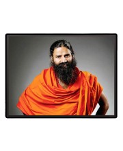Baba Ramdev Laminated Photo - 5x7 Inches, Divine Blessings for Home & Office and Temple Decoration
