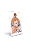 Car Desk/Table Top Ramakrishna Paramahamsa,Swami,Sarada Devi Vivekananda Acrylic L-Style Photo Stand - 2.5x3.5 Inches, Compact And Stylish Spiritual Display (F6688)