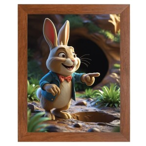 AI Funny Squirrel Art Picture for Kids - 18x22 inches, Brown Color - Perfect Wall Decor for Children's Room AI Funny Squirrel Art Picture for Kids - 18x22 inches, Brown Color - Perfect Wall Decor for Children's Room