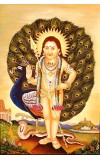 Lord Shani Digital Print Photo 6.7x8.7 inches (I6074) - Vibrant Religious Wall Art for Home or Office Decor.