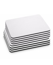 Mouse Pad, Blank White Sublimation Mouse Pad with Anti-Slip Natural Rubber Base, Smooth Surface for Office, Home & Gaming -Pack of 8