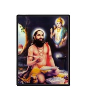 Samarth Ramdas Laminated Photo - 5x7 Inches, Divine Blessings for Home & Office and Temple Decoration