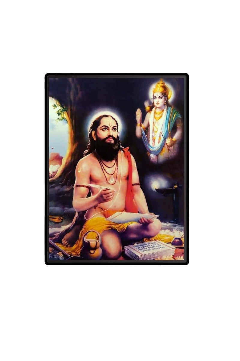 Samarth Ramdas Laminated Photo - 5x7 Inches, Divine Blessings for Home & Office and Temple Decoration