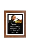 A P J Abdul Kalam & Famous Quote Brown Frame, 12x16InchesInspirational Wall Art for Office, Home DecorIdeal Spiritual Gift
