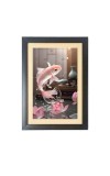 The beautiful fish Black Photo Frame Funny Animal and Bird Cartoon Art