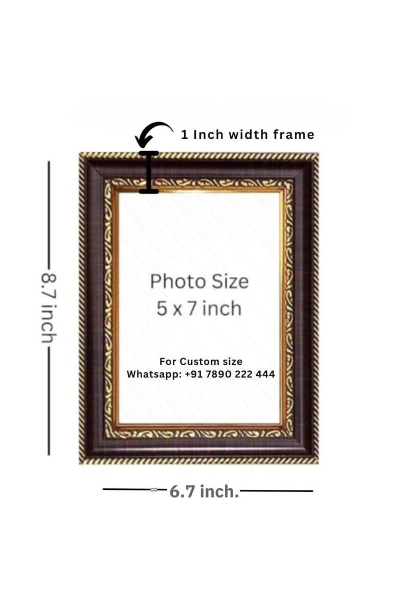 5x7 Inch Blank Photo Frame for Wall Decoration | Photo Frame for Home & Office Decor | Picture Frame for Table or Wall Display | Stylish Frame for Photos, Memories & Gifts