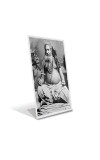 Car Desk/Table Top BijoyKrishna Goswami Acrylic L-Style Photo Stand - 2.5x3.5 Inches, Compact And Stylish Spiritual Display (F6730)