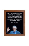 Bill Gates & Famous Quote Brown Frame, 12x16InchesInspirational Wall Art for Office, Home DecorIdeal Spiritual Gift