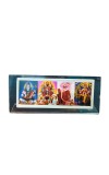 Acrylic Table Photo Stand with Mahadev, Dakhineswar maa kaali, Baba Lokenath Vishwakarma Hindu God Images | Transparent Desk Photo Frame for Home Temple, Office & Car Dashboard | Decorative Religious Tabletop Display Stand