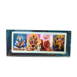 Acrylic Table Photo Stand with Mahadev, Dakhineswar maa kaali, Baba Lokenath Vishwakarma Hindu God Images | Transparent Desk Photo Frame for Home Temple, Office & Car Dashboard | Decorative Religious Tabletop Display Stand Acrylic Table Photo Stand with Mahadev, Dakhineswar maa kaali, Baba Lokenath Vishwakarma Hindu God Images | Transparent Desk Photo Frame for Home Temple, Office & Car Dashboard | Decorative Religious Tabletop Display Stand