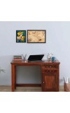 Hitech Sales Beautiful Radha and Krishna Polystyrene Photo Frame for Pooja Room, Temple, Home Decor, Gift (Wall and Tabletop, Printed Photo, Black, 7.12 x 9.12 inches)