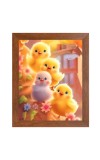 AI Funny Cute Duck Art Picture for Kids - 10x14 inches, Brown Color - Perfect Wall Decor for Children's Room
