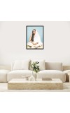 Ma Sarada Laminated Photo - 5x7 Inches, Divine Blessings for Home & Office and Temple Decoration