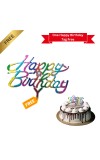 Happy Birthday Decoration Combo Set - 20 Pcs. Metallic Balloons, 1 Star Foil Balloons, 13 Pcs. Birthday Banner, 2 Pcs. Foil Curtain Party Backdrop Kit for Celebrations and Events (Mixture)
