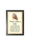 A. P. J. Abdul Kalam & His Famous Quote Photo Frame - Brown Frame, 11x15 Inches, Perfect for Office & Wall Decoration, Ideal Gift