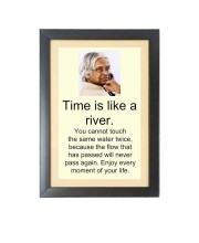A. P. J. Abdul Kalam & His Famous Quote Photo Frame - Brown Frame, 11x15 Inches, Perfect for Office & Wall Decoration, Ideal Gift