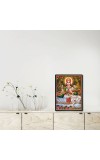 Saraswati Laminated Photo - 5x7 Inches, Divine Blessings for Home & Office and Temple Decoration