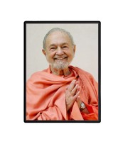 Swami Kriyananda Laminated Photo (11x13 Inches Without glass) Divine Blessings for Table and Walls,Home & Office and Temple Decoration