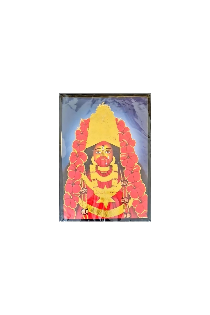 MAA Tara(7X5 in) Wood Laminated Photo with Wall/Back Support Mount Religious Photo Frame Versatile Décor for Wall, Table, Ideal for Gifts, Puja, and Living Room Ambiance