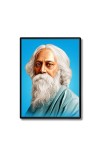 Rabindranath Tagore Laminated Photo - 11x13 Inches, Divine Blessings for Home & Office and Temple Decoration