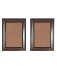 Classic Brown Wooden Photo Frame Set of 2 | Wall & Tabletop Display | Ideal for Home Décor, Office, Certificate & Artwork | Durable MDF Back with Glass Front (14x10)