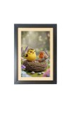 Free Nesting Cartoon Birds Black Photo Frame Funny Animal and Bird Cartoon Art
