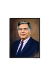 Ratan Tata Laminated Photo (13x15 Inches Without glass) Divine Blessings for Table and Walls,Home & Office and Temple Decoration