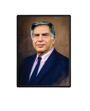 Ratan Tata Laminated Photo - 5x7 Inches, Divine Blessings for Home & Office and Temple Decoration