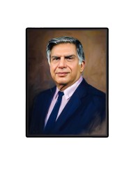 Ratan Tata Laminated Photo (13x15 Inches Without glass) Divine Blessings for Table and Walls,Home & Office and Temple Decoration
