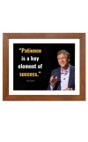 Bill Gates & Famous Quote Brown Frame, 14x18InchesInspirational Wall Art for Office, Home DecorIdeal Spiritual Gift