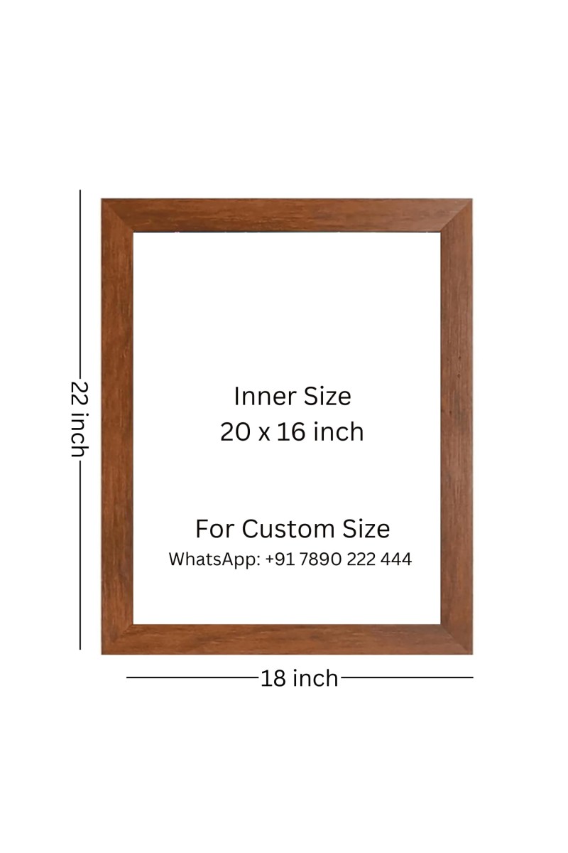 Buddha & Famous Quote Brown Frame, 18x22InchesInspirational Wall Art for Office, Home DecorIdeal Spiritual Gift