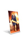 Car Desk/Table Top Shirdi Sai Baba Acrylic L-Style Photo Stand - 2.5x3.5 Inches, Compact And Stylish Spiritual Display (F6733)