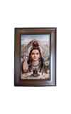 Hi Tech Sales Lord Shiv Polystyrene Photo Frame for Wall Decor Home, Office, and Temple - Printed Photo, Pack of 1