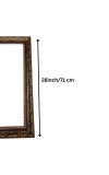 Classic Vintage Brown & Gold Decorative Photo Frame | Ornate Design Wall & Tabletop Picture Frame for Home Décor, Office & Gift Use (28inch/71 cm, 20inch/51.5cm)