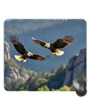 Customized Cute Birds Picture Sublimation Mouse Pad | 8 X 7.5 Inch | Smooth Cloth Surface | Non-Slip Rubber Base | Personalized Mousepad for Laptop & Desktop (F17442)