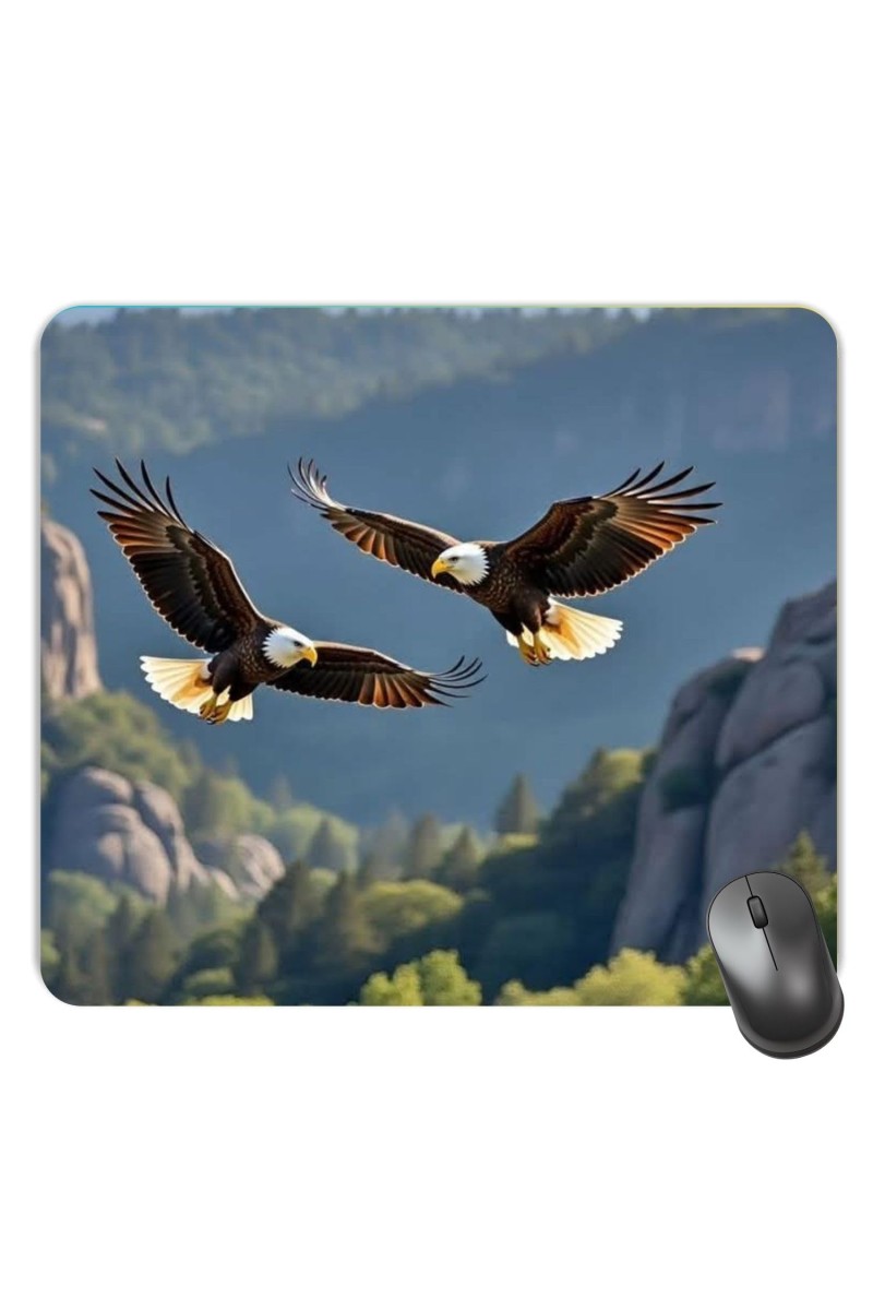Customized Cute Birds Picture Sublimation Mouse Pad | 8 X 7.5 Inch | Smooth Cloth Surface | Non-Slip Rubber Base | Personalized Mousepad for Laptop & Desktop (F17442)