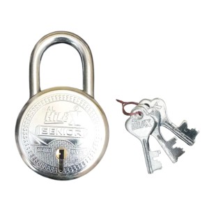 Hi Tech Sales Heavy Duty Steel Padlock with 3 Keys, Durable and 65mm Round Body Lock for Home, Office, and Security Use Hi Tech Sales Heavy Duty Steel Padlock with 3 Keys, Durable and 65mm Round Body Lock for Home, Office, and Security Use